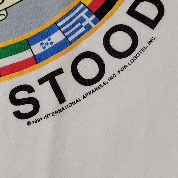 Vintage 1991 Dessert-Storm Shirt M/L 21x27 International Country Flag - Picture 9 of 13